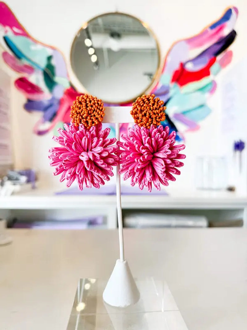 Big Double Floral Earring