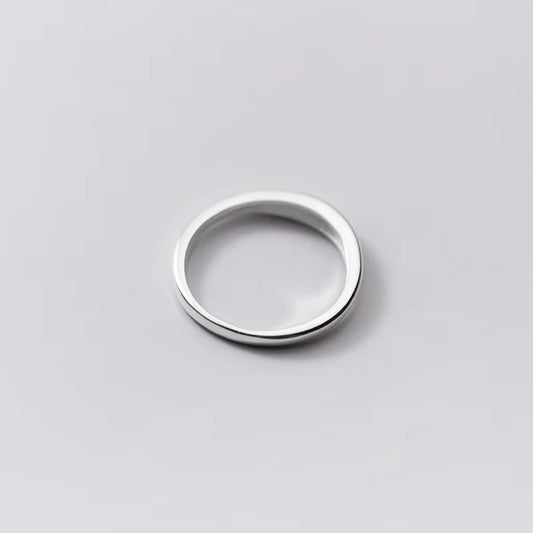 Us-Size 49-57Mm Silver Ring 925 Korean Rings for Women Silver 925 Sterling Jewelry Plain Stylish Rings for Girls Wedding Blank