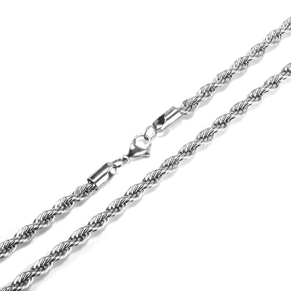 Twist Chain Stainless Steel Long Chain Necklace for Men Women Gold/Silver Color Male Necklace Chain Jewelry Gift Wholesale