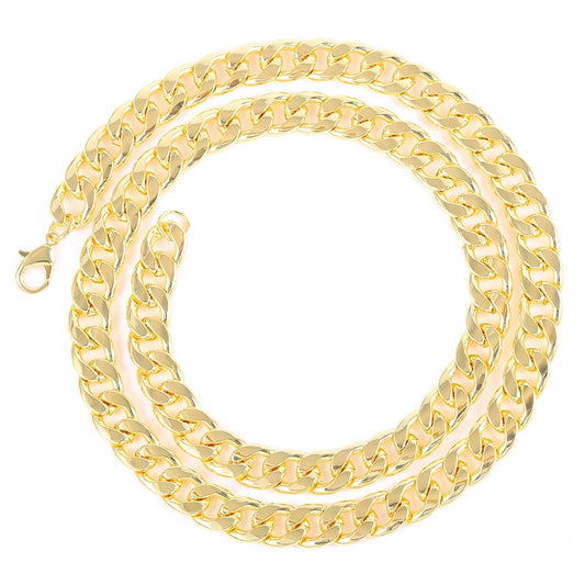 Hiphop Men Women 16MM Prong Cuban Link Chain Necklace Bling Iced Out 2 Row Rhinestone Paved Miami Rhombus Cuban Chain Jewelry