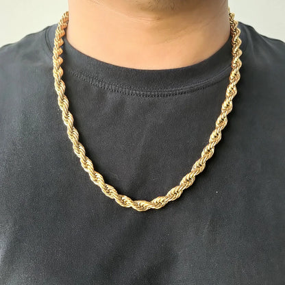 Twist Chain Stainless Steel Long Chain Necklace for Men Women Gold/Silver Color Male Necklace Chain Jewelry Gift Wholesale