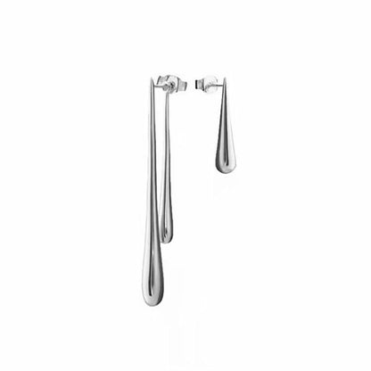 New Simple Design Fashion Irregular Long Earrings a Variety of Wear Method Neutral Earrings Accessories Gift