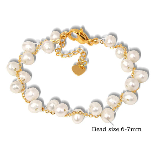 Fashion Freshwater Pearl Bracelet Natural Stone Amazonite Bracelets Bangles for Women Men Jewelry Adjustable Bracelets Wedding