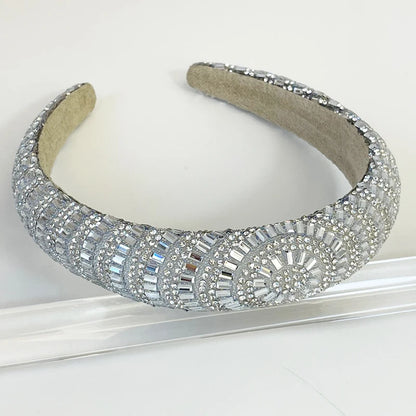 Women Girls Baroque Luxury Rhinestone Hairband Headband Adult Hair Accessories Hair Jewley