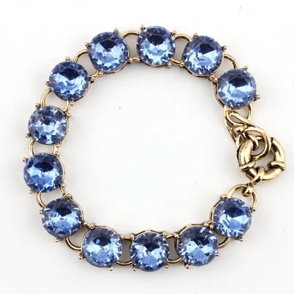 Classic Faceted Crystals Stone Dot Bracelets Women Chic Crystals Stone Bracelets